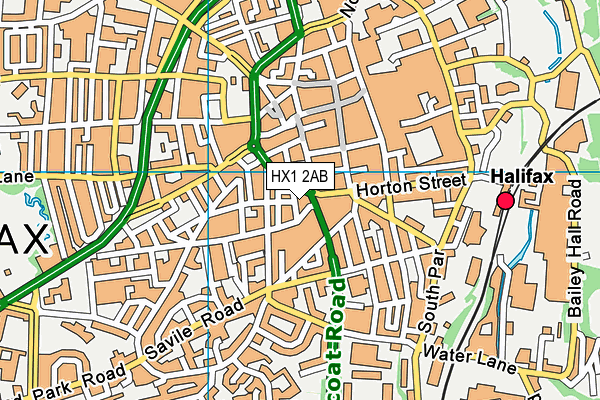 HX1 2AB map - OS VectorMap District (Ordnance Survey)