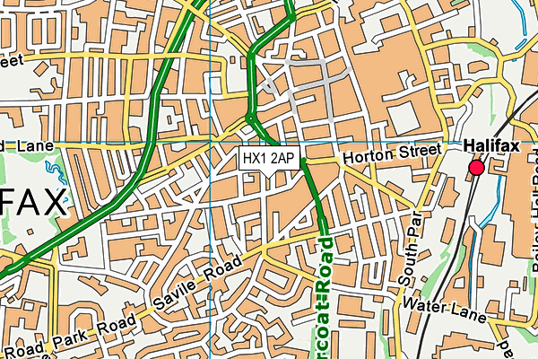 HX1 2AP map - OS VectorMap District (Ordnance Survey)