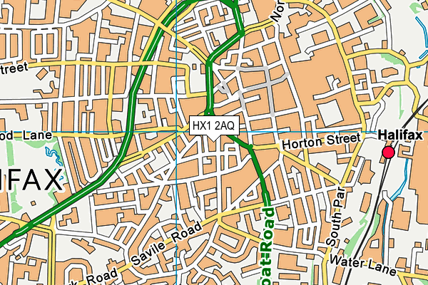 HX1 2AQ map - OS VectorMap District (Ordnance Survey)