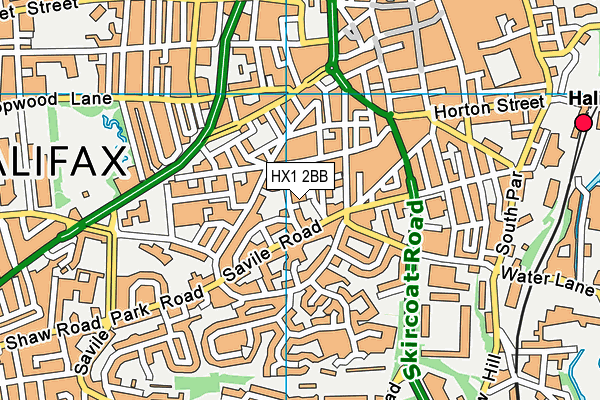 HX1 2BB map - OS VectorMap District (Ordnance Survey)