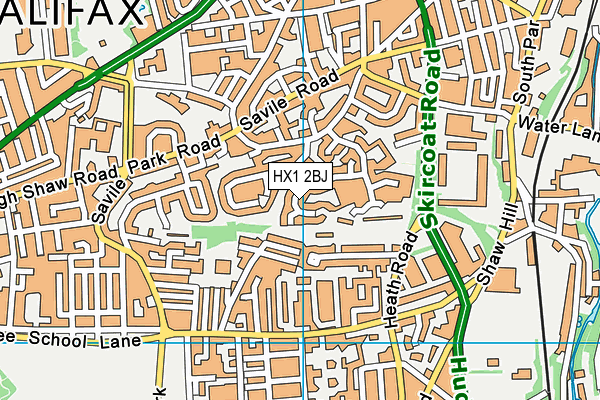 HX1 2BJ map - OS VectorMap District (Ordnance Survey)