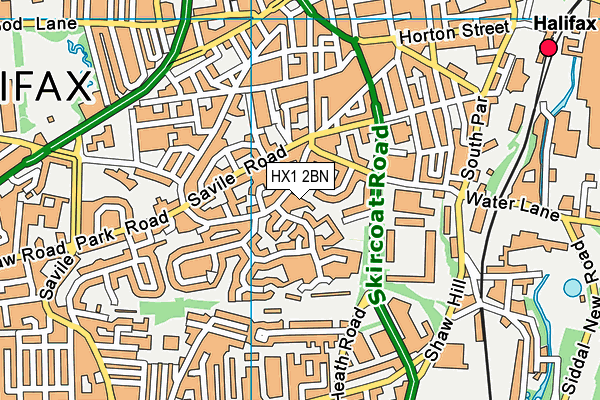 HX1 2BN map - OS VectorMap District (Ordnance Survey)