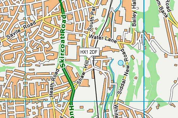 HX1 2DF map - OS VectorMap District (Ordnance Survey)