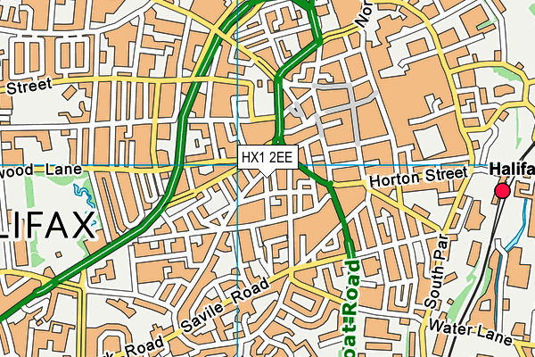 HX1 2EE map - OS VectorMap District (Ordnance Survey)