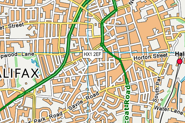 HX1 2EF map - OS VectorMap District (Ordnance Survey)