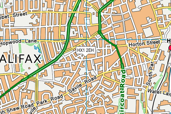 HX1 2EH map - OS VectorMap District (Ordnance Survey)