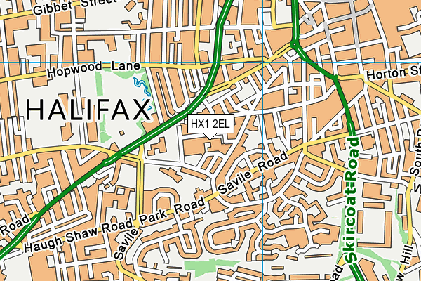 HX1 2EL map - OS VectorMap District (Ordnance Survey)