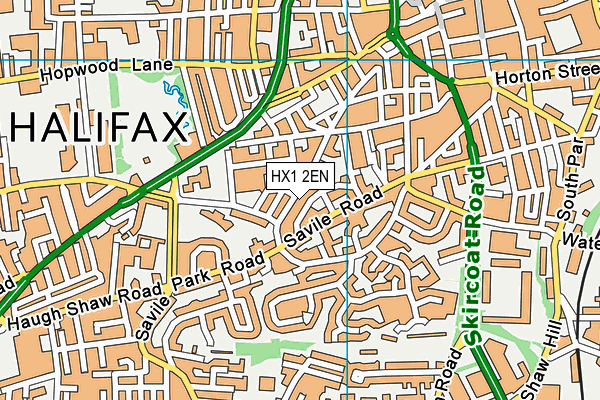 HX1 2EN map - OS VectorMap District (Ordnance Survey)