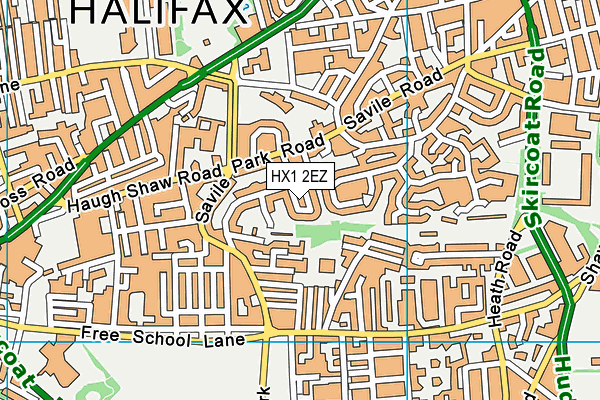 HX1 2EZ map - OS VectorMap District (Ordnance Survey)