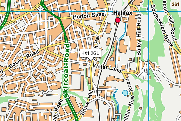 HX1 2GU map - OS VectorMap District (Ordnance Survey)