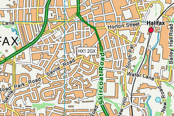 HX1 2GX map - OS VectorMap District (Ordnance Survey)