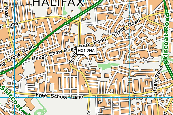 HX1 2HA map - OS VectorMap District (Ordnance Survey)