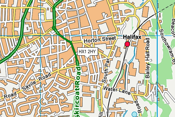 HX1 2HY map - OS VectorMap District (Ordnance Survey)