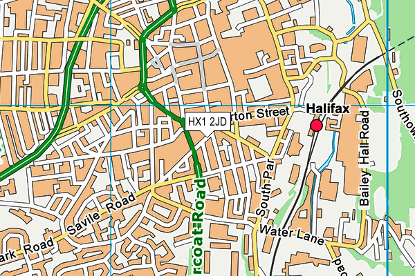 HX1 2JD map - OS VectorMap District (Ordnance Survey)