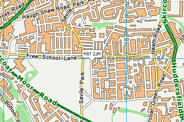 HX1 2JH map - OS VectorMap District (Ordnance Survey)