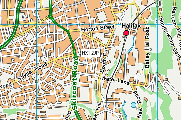 HX1 2JP map - OS VectorMap District (Ordnance Survey)