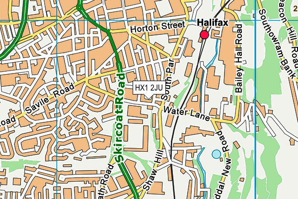 HX1 2JU map - OS VectorMap District (Ordnance Survey)