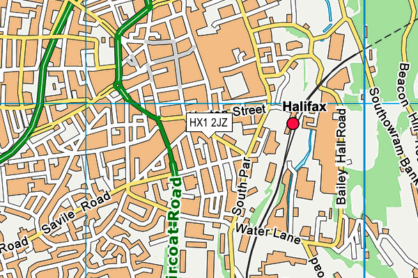 HX1 2JZ map - OS VectorMap District (Ordnance Survey)