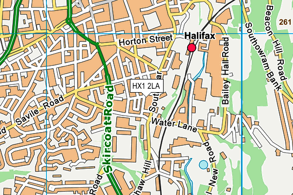 HX1 2LA map - OS VectorMap District (Ordnance Survey)