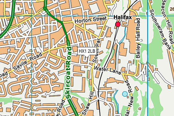 HX1 2LB map - OS VectorMap District (Ordnance Survey)