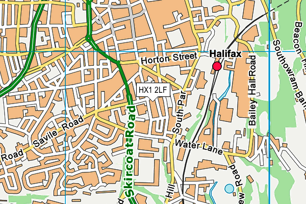 HX1 2LF map - OS VectorMap District (Ordnance Survey)