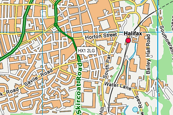 HX1 2LG map - OS VectorMap District (Ordnance Survey)