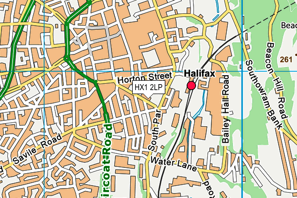 HX1 2LP map - OS VectorMap District (Ordnance Survey)