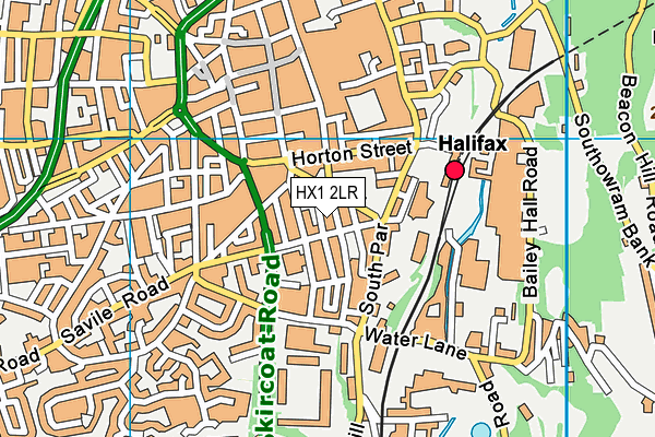 HX1 2LR map - OS VectorMap District (Ordnance Survey)