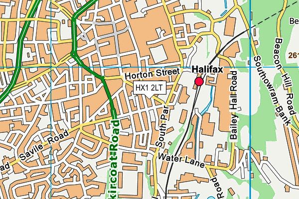 HX1 2LT map - OS VectorMap District (Ordnance Survey)