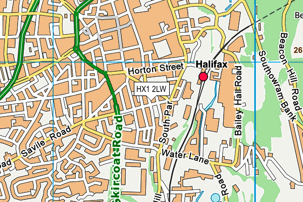 HX1 2LW map - OS VectorMap District (Ordnance Survey)