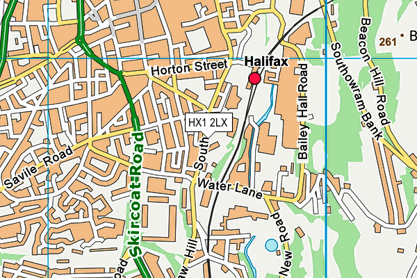 HX1 2LX map - OS VectorMap District (Ordnance Survey)