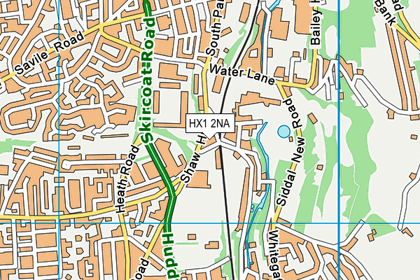 HX1 2NA map - OS VectorMap District (Ordnance Survey)