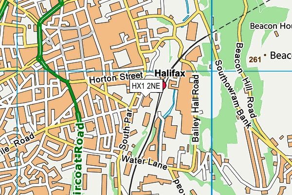 HX1 2NE map - OS VectorMap District (Ordnance Survey)