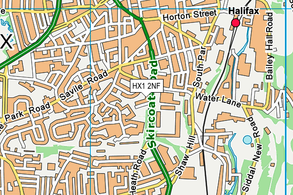 HX1 2NF map - OS VectorMap District (Ordnance Survey)