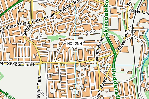 HX1 2NH map - OS VectorMap District (Ordnance Survey)