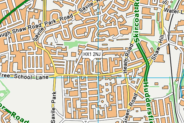 HX1 2NJ map - OS VectorMap District (Ordnance Survey)