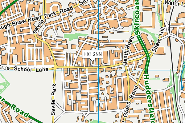 HX1 2NN map - OS VectorMap District (Ordnance Survey)