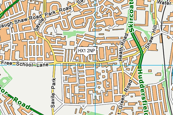 HX1 2NP map - OS VectorMap District (Ordnance Survey)