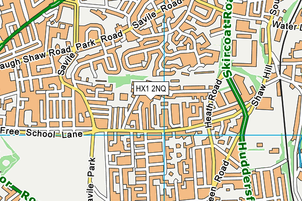 HX1 2NQ map - OS VectorMap District (Ordnance Survey)