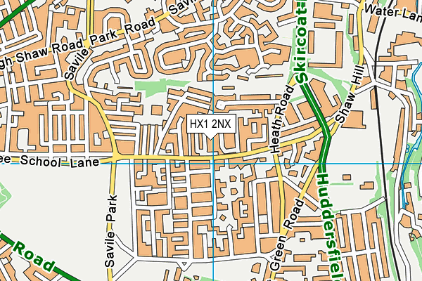 HX1 2NX map - OS VectorMap District (Ordnance Survey)