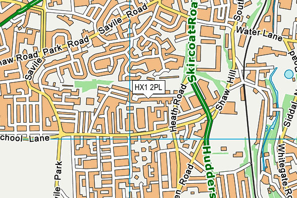 HX1 2PL map - OS VectorMap District (Ordnance Survey)