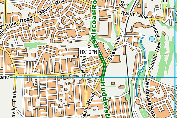 HX1 2PN map - OS VectorMap District (Ordnance Survey)