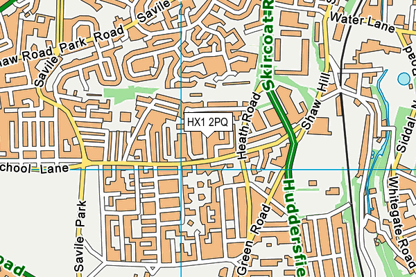HX1 2PQ map - OS VectorMap District (Ordnance Survey)