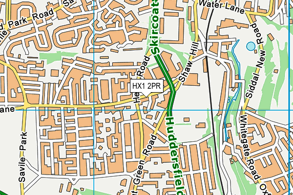 HX1 2PR map - OS VectorMap District (Ordnance Survey)