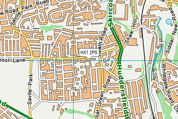 HX1 2PS map - OS VectorMap District (Ordnance Survey)