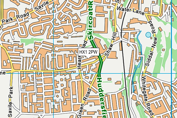 HX1 2PW map - OS VectorMap District (Ordnance Survey)