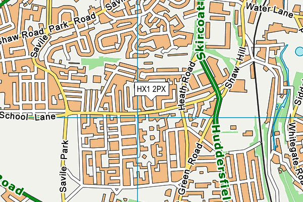 HX1 2PX map - OS VectorMap District (Ordnance Survey)