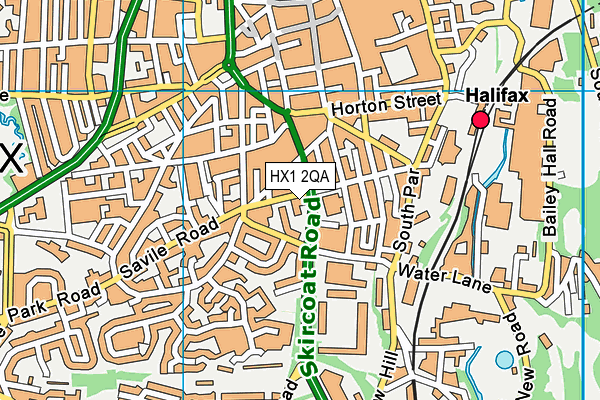 HX1 2QA map - OS VectorMap District (Ordnance Survey)