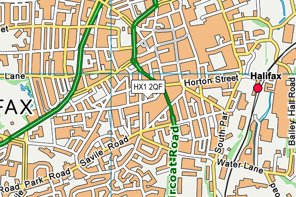 HX1 2QF map - OS VectorMap District (Ordnance Survey)