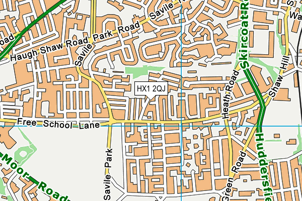 HX1 2QJ map - OS VectorMap District (Ordnance Survey)